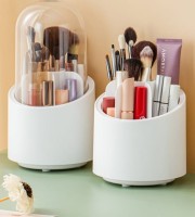360°  Rotating Dustproof Makeup Brush Organizer